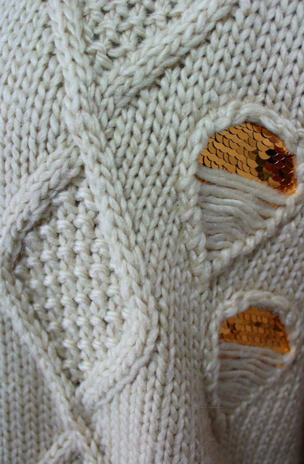 Over sized cream Sweater