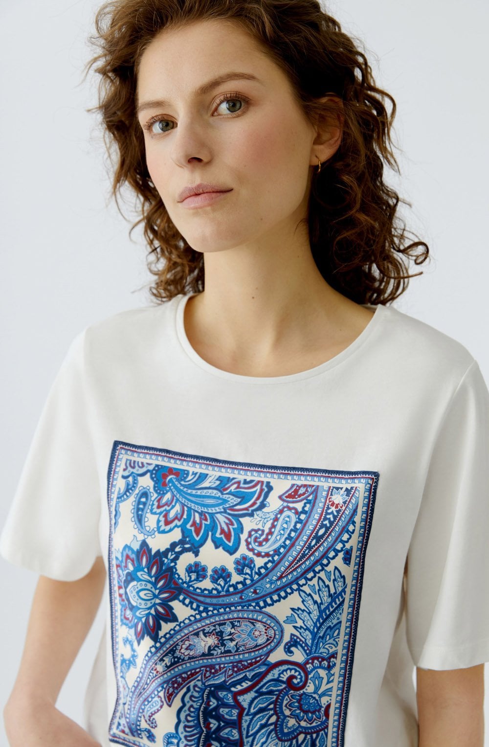 Paisley Front Design T Shirt