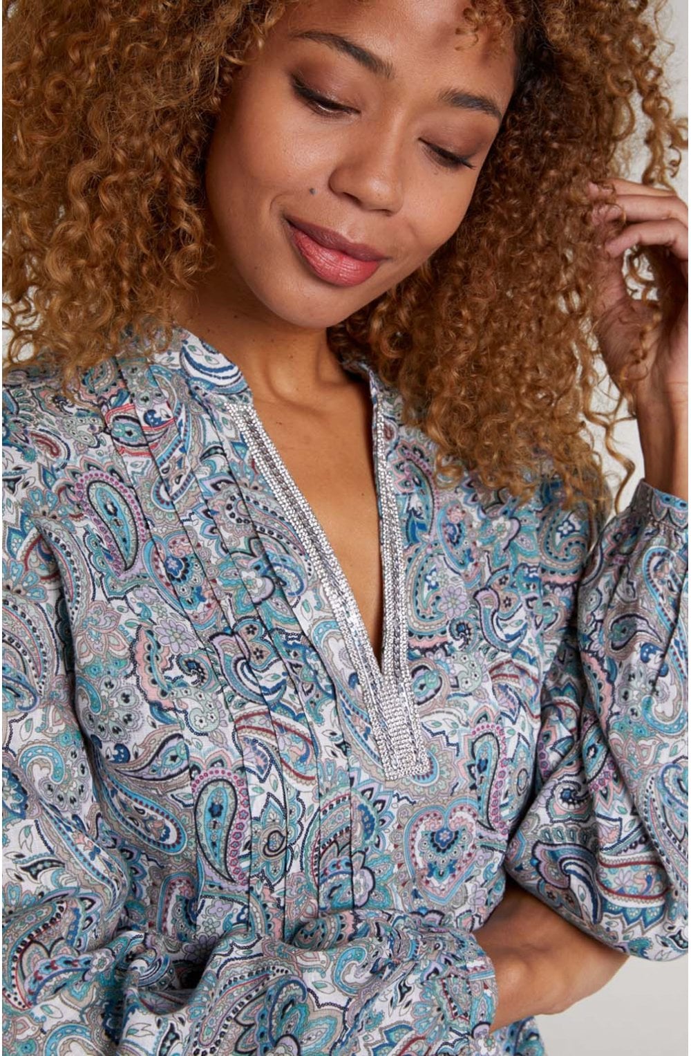 Paisley Print Blouse