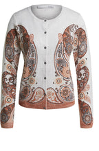 Paisley Print Cardigan