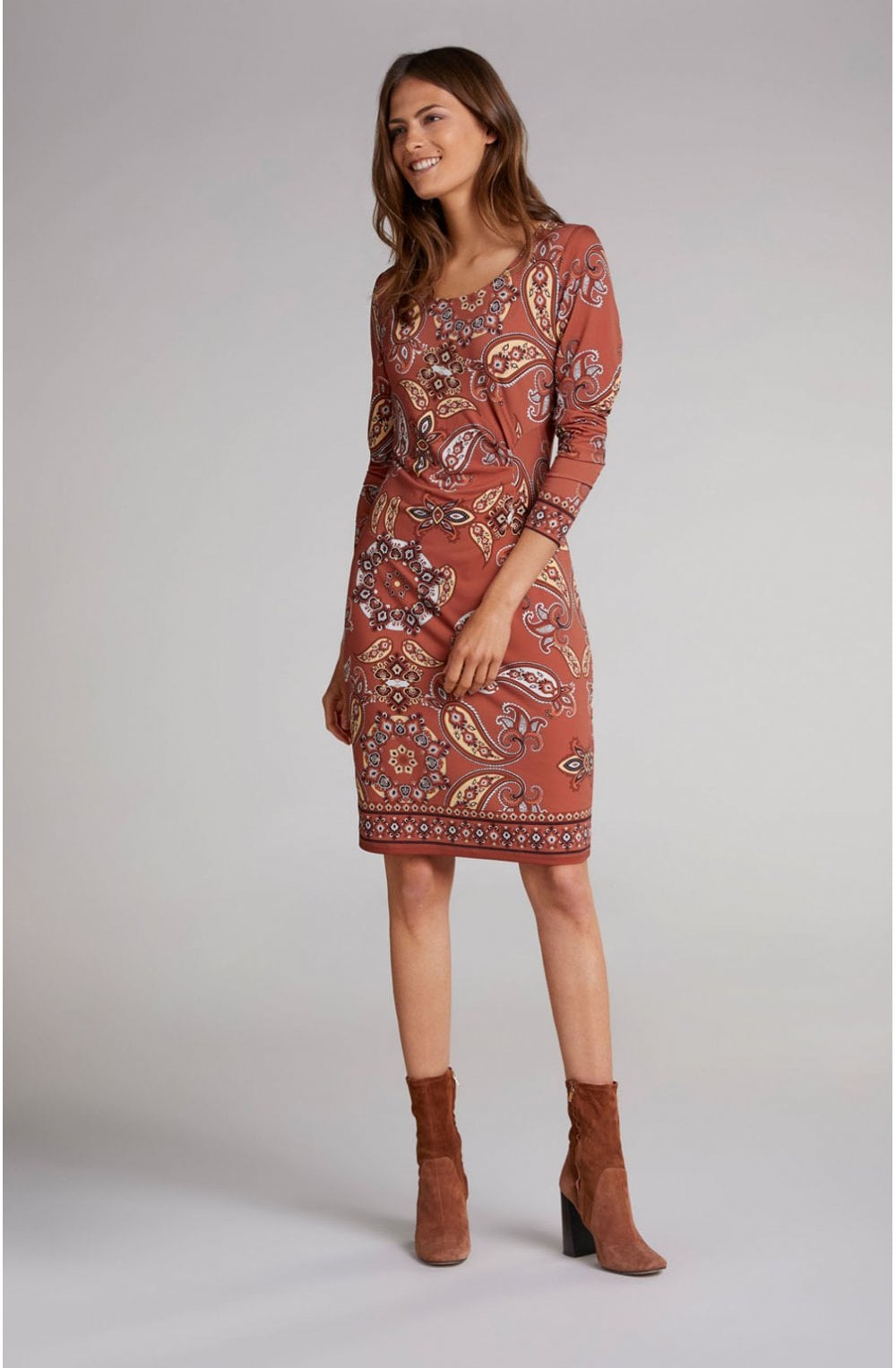 Paisley Print Dress