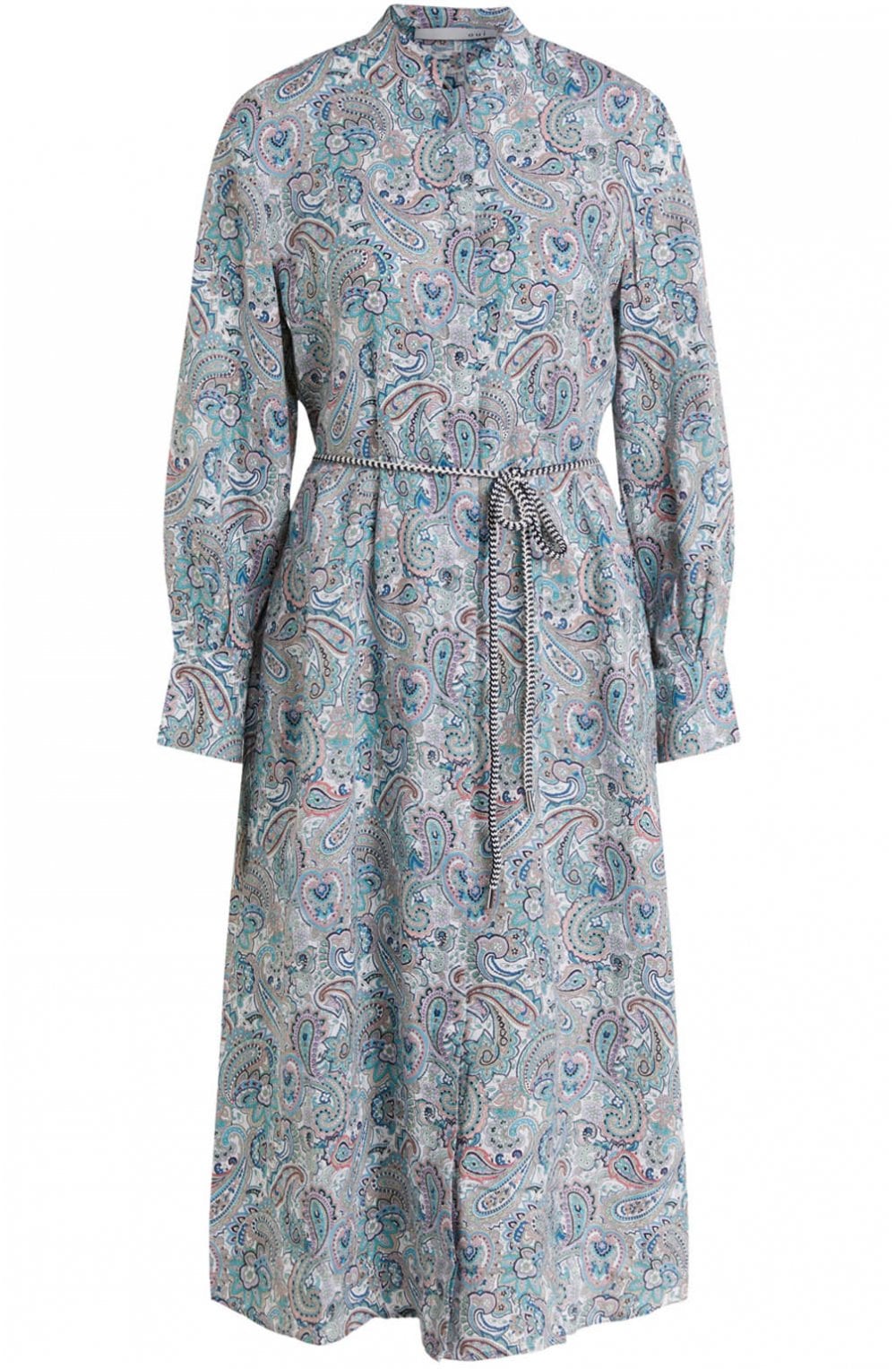 Paisley Print Shirt Dress