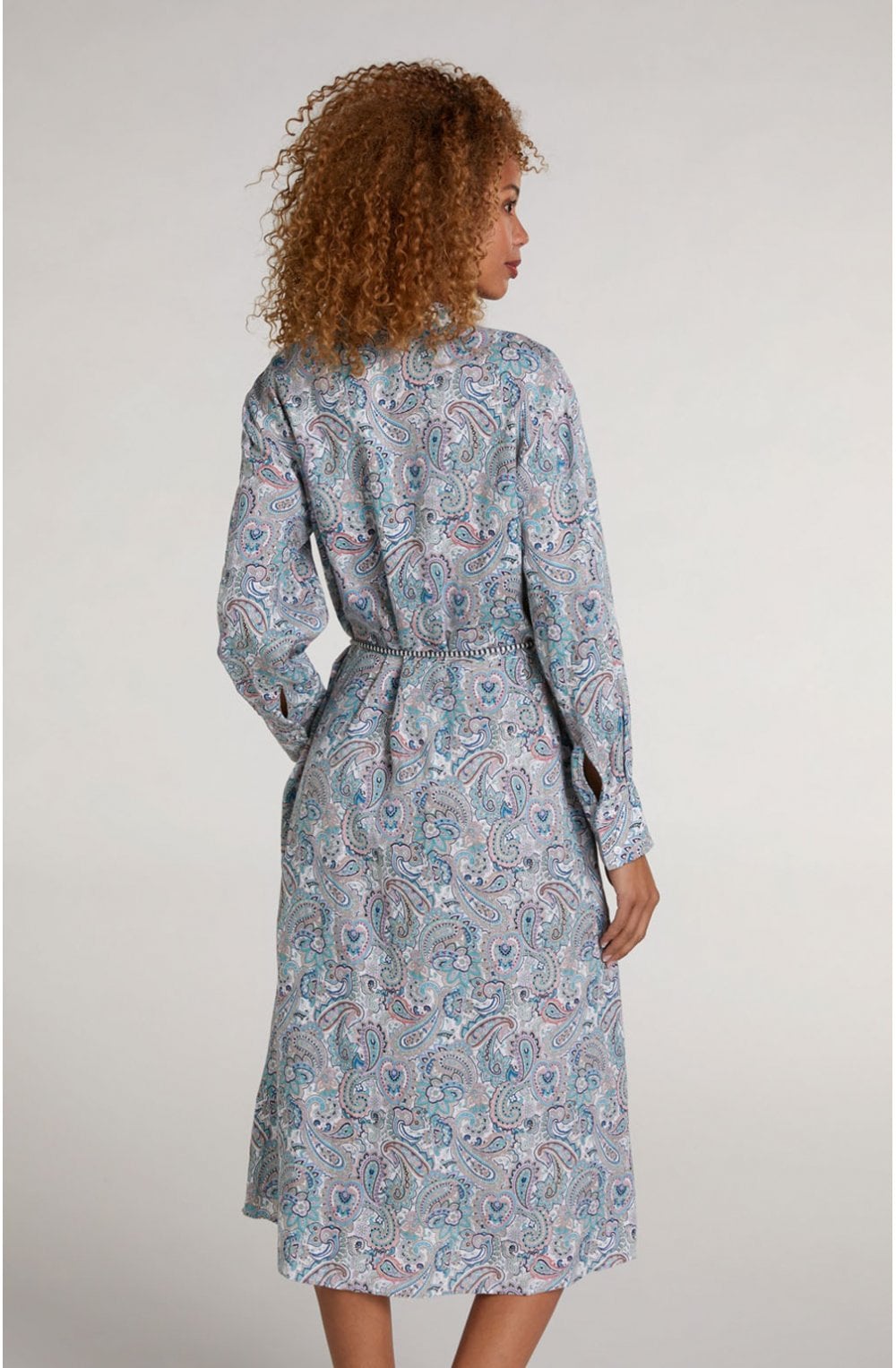 Paisley Print Shirt Dress