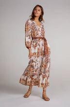 Paisley Print Silky Maxi Dress