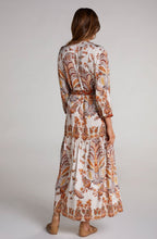 Paisley Print Silky Maxi Dress