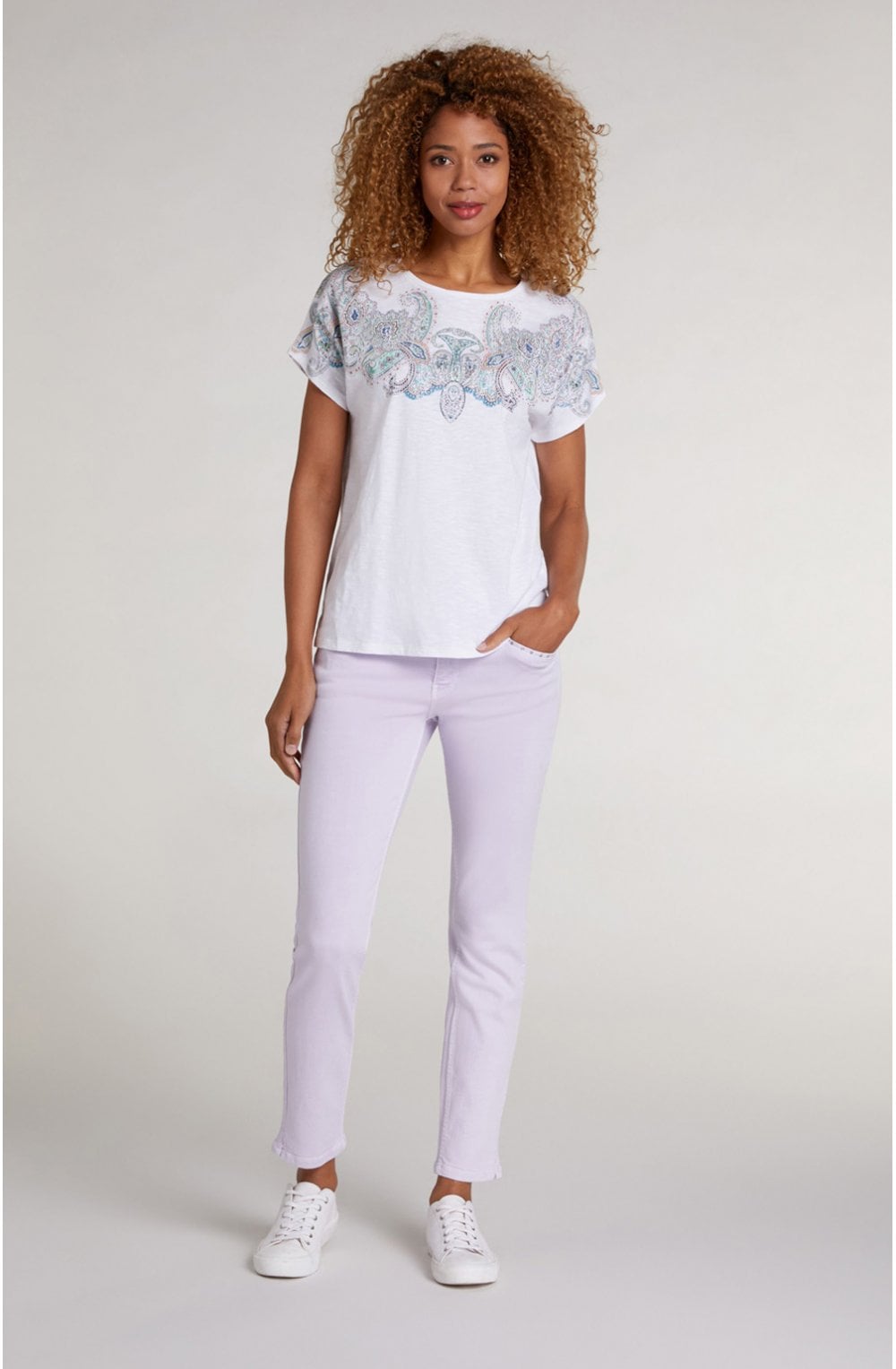 Paisley Print T Shirt