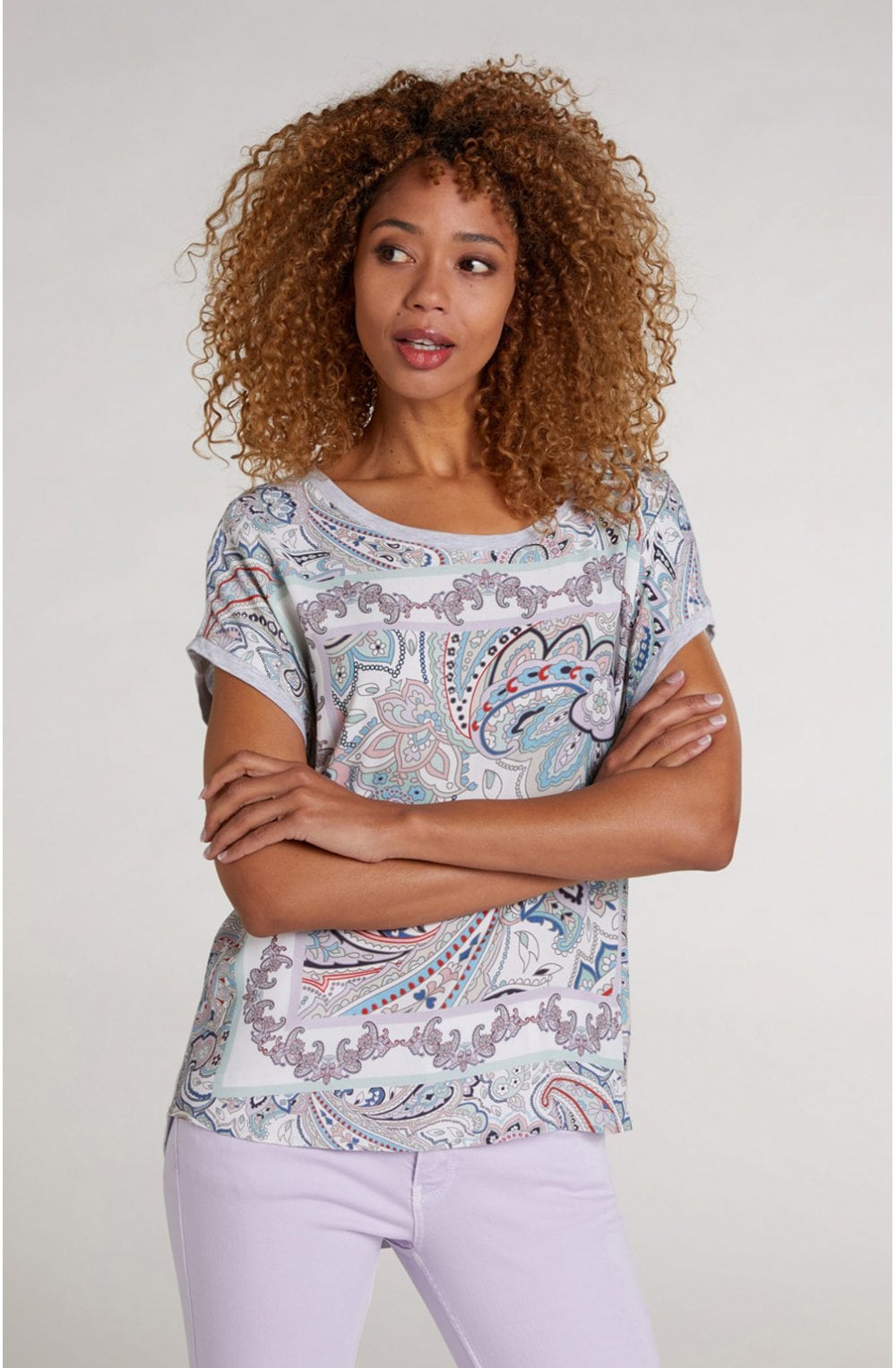 Paisley Print T Shirt