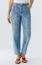Paisley Print Tapered Jeans