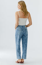 Paisley Print Tapered Jeans