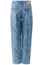 Paisley Print Tapered Jeans