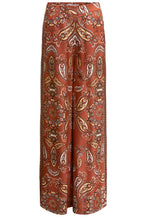 Paisley Print Wide Leg Trousers