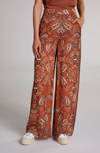 Paisley Print Wide Leg Trousers