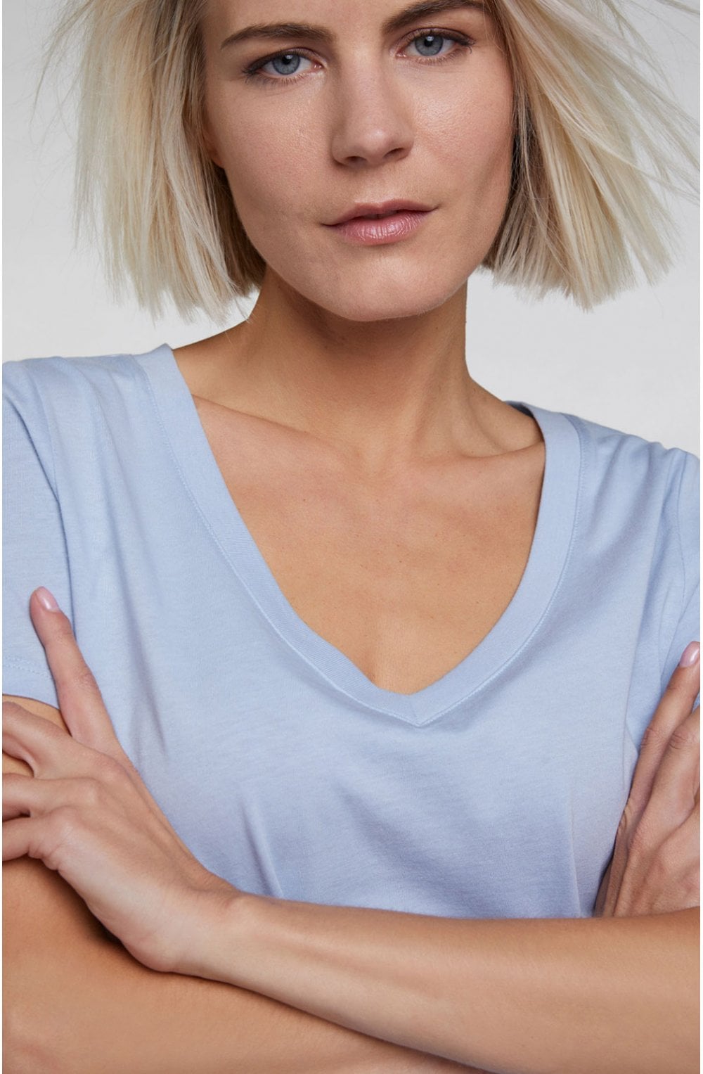 Pale Blue Jersey T Shirt