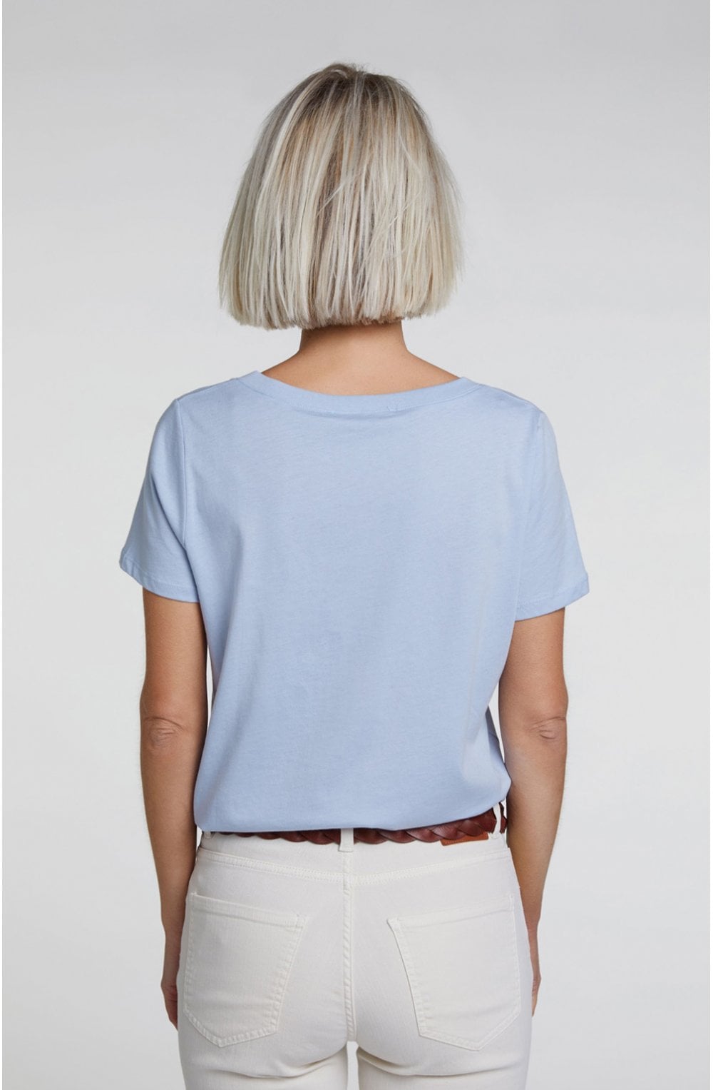 Pale Blue Jersey T Shirt
