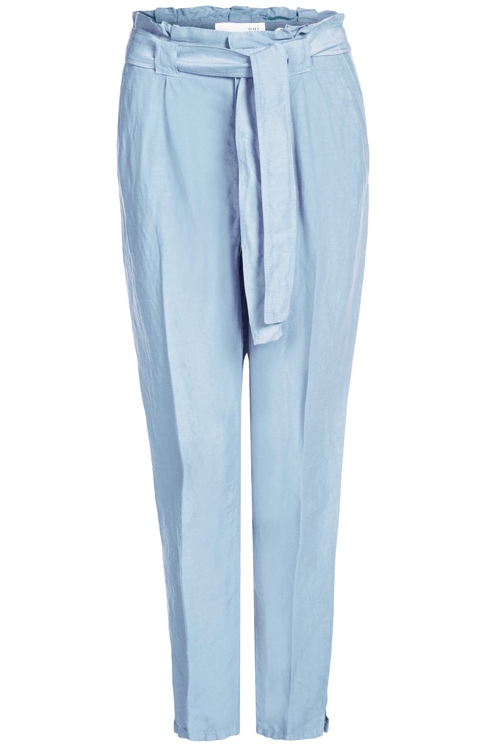 Pale Blue Tie Waist Trousers