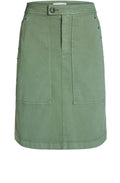 Pale Khaki Denim Skirt