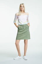 Pale Khaki Denim Skirt