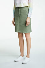 Pale Khaki Denim Skirt