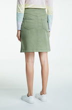 Pale Khaki Denim Skirt