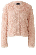 Pale Mauve Feather Look Jacket