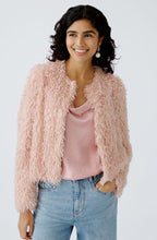 Pale Mauve Feather Look Jacket