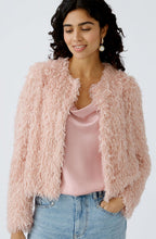 Pale Mauve Feather Look Jacket