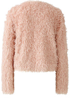 Pale Mauve Feather Look Jacket