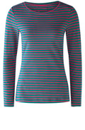 Parasail Green and Pink Striped Jersey Top