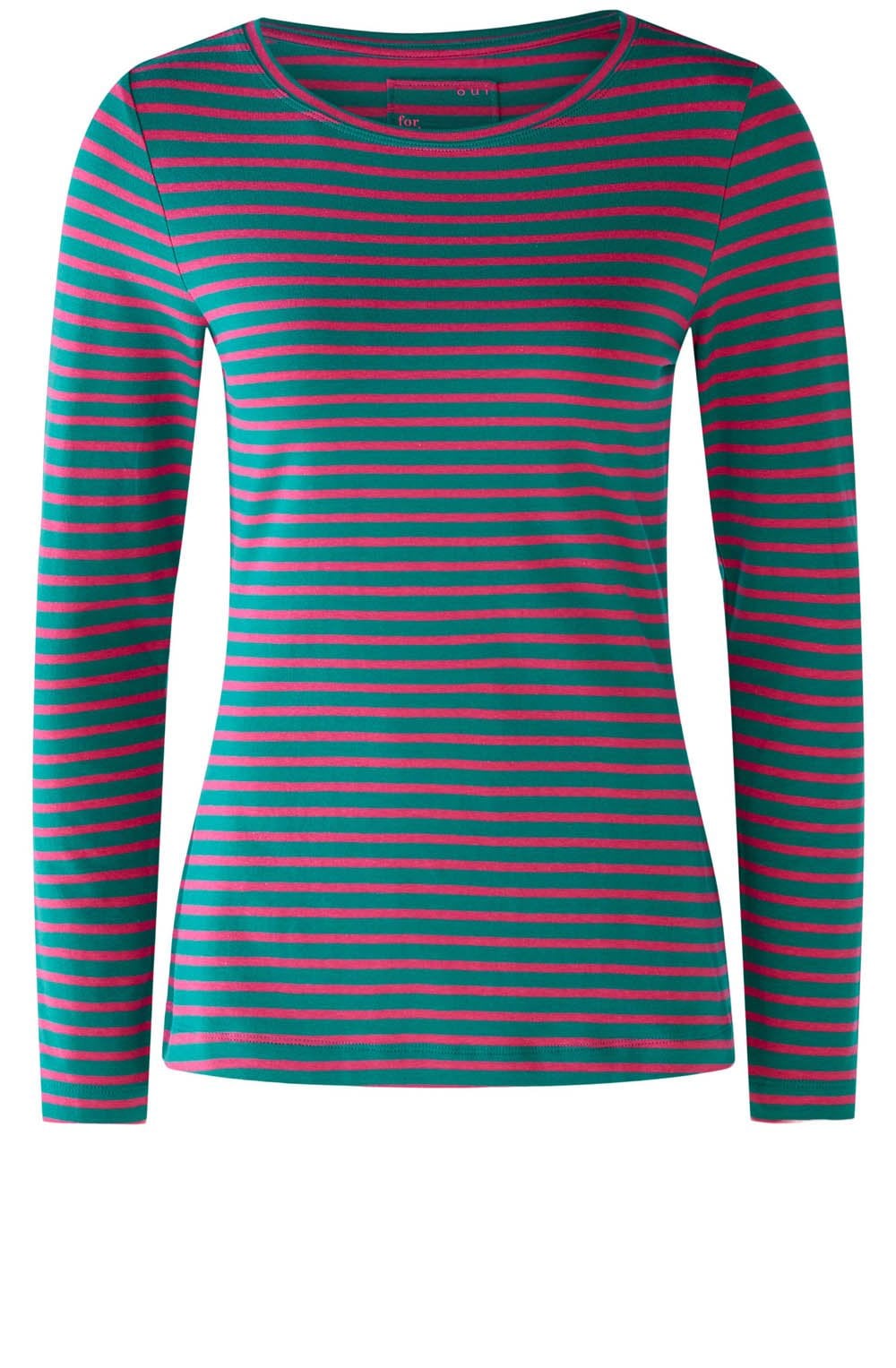 Parasail Green and Pink Striped Jersey Top