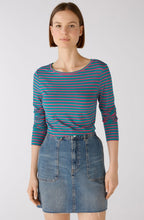 Parasail Green and Pink Striped Jersey Top