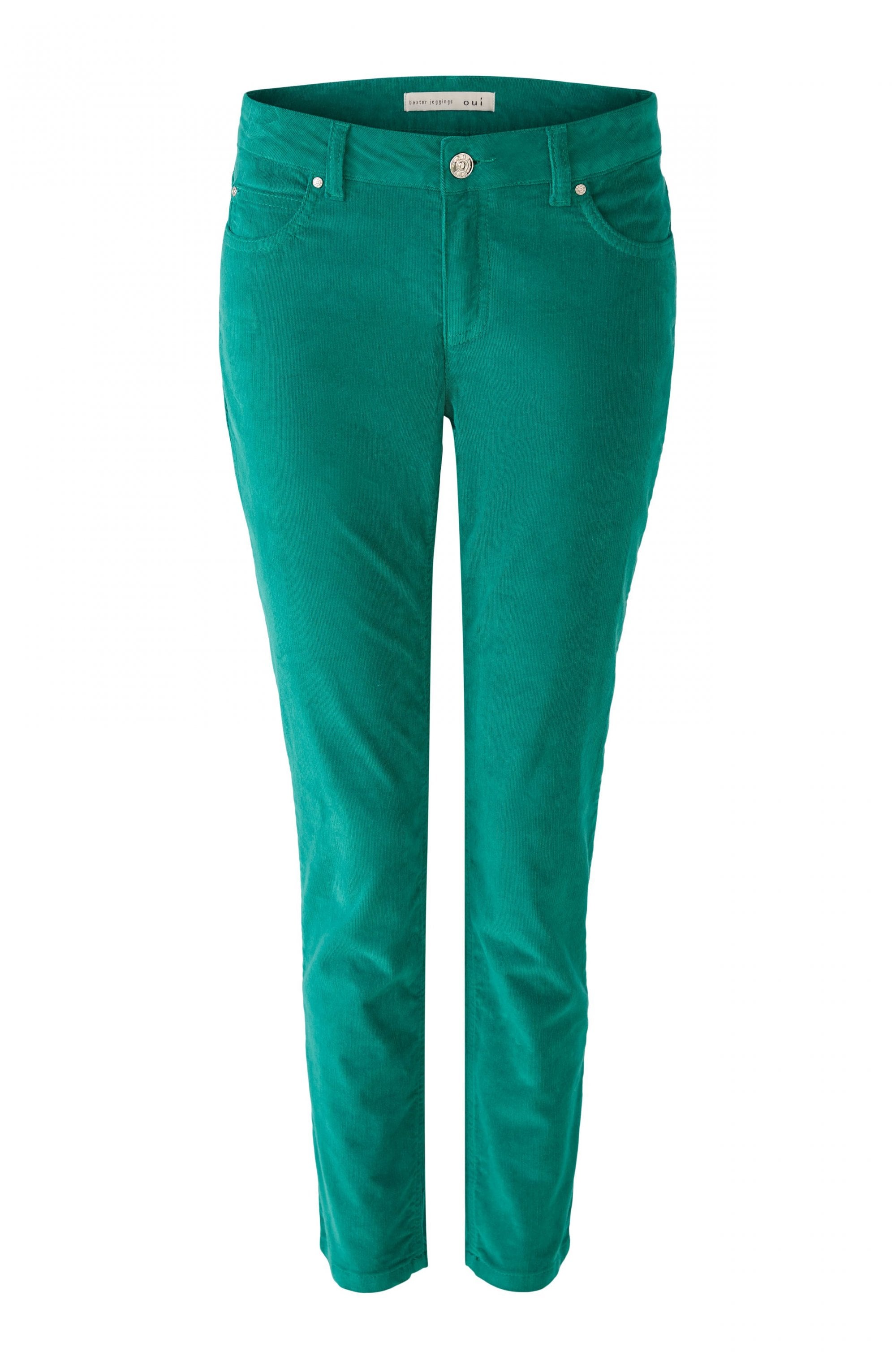 Parasail Green Velvet Corduroy Baxtor Jeggings