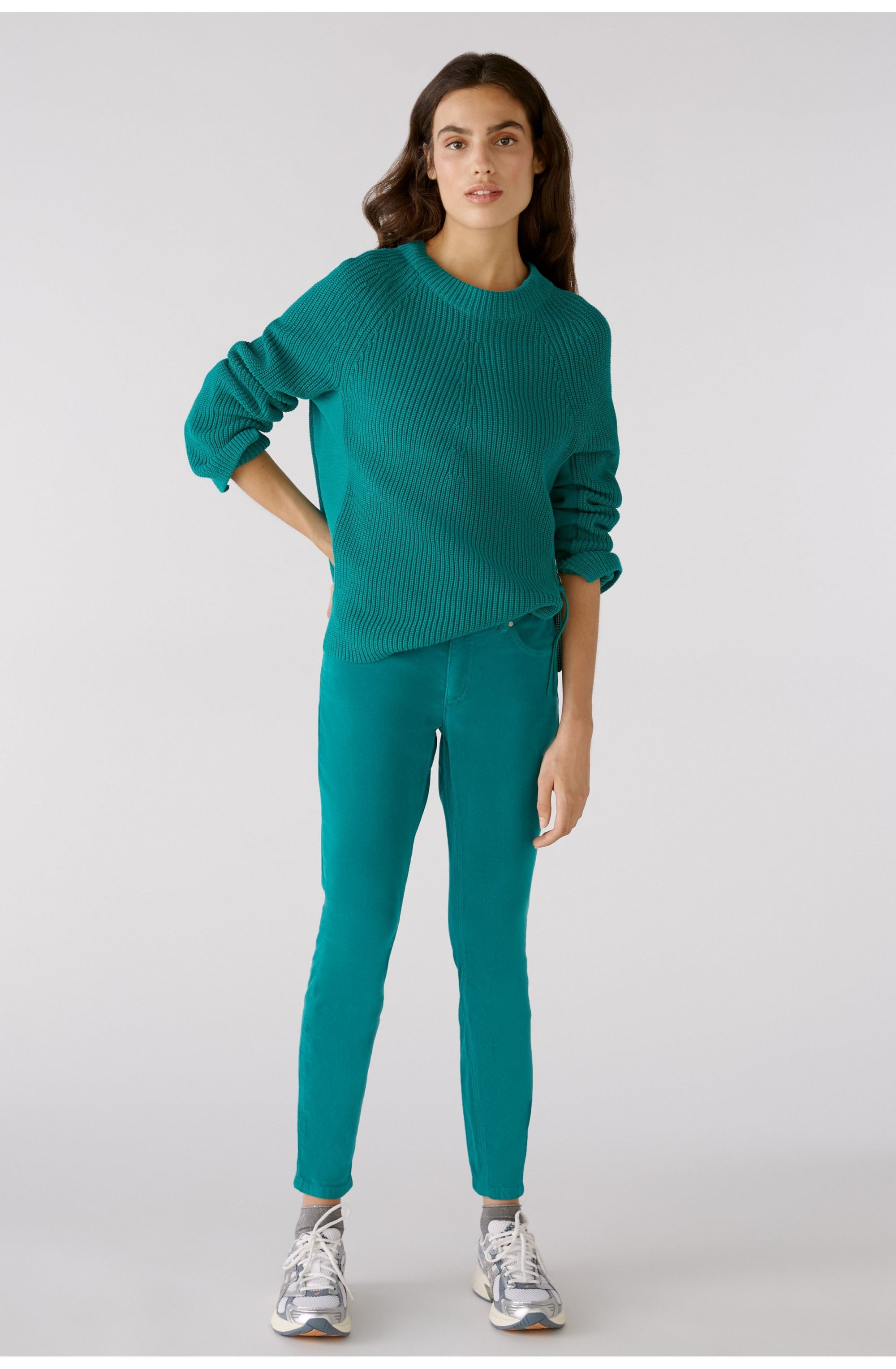 Parasail Green Velvet Corduroy Baxtor Jeggings