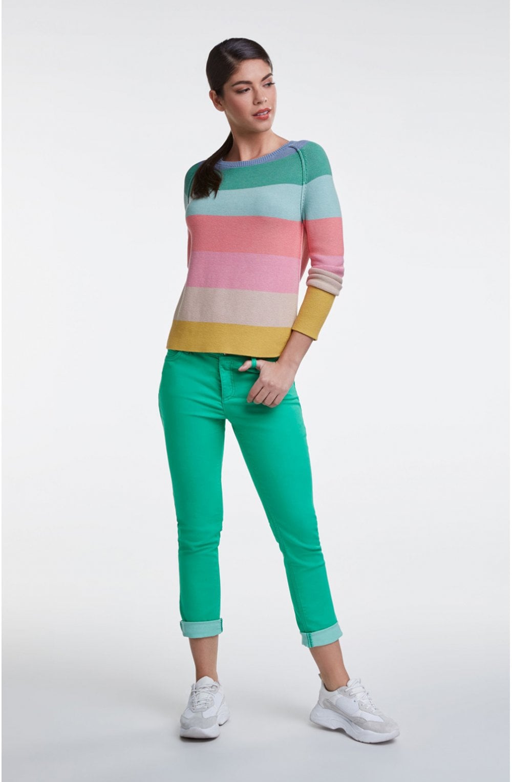 Pastel Stripe Knit Jumper