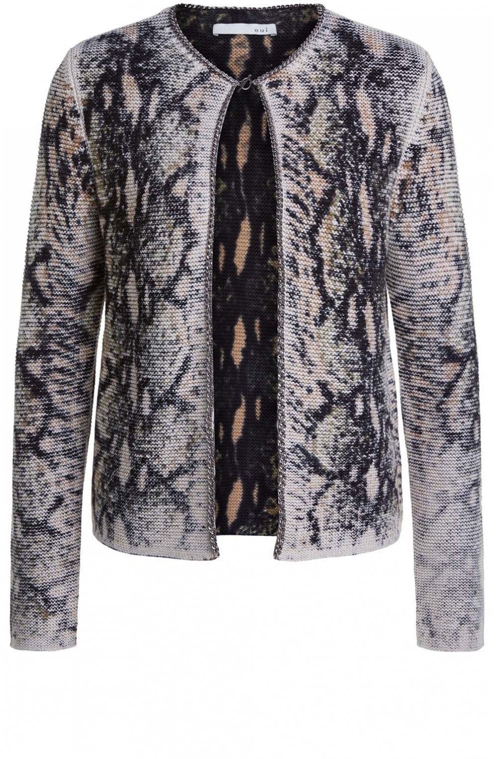 Patterned Knit Cardigan