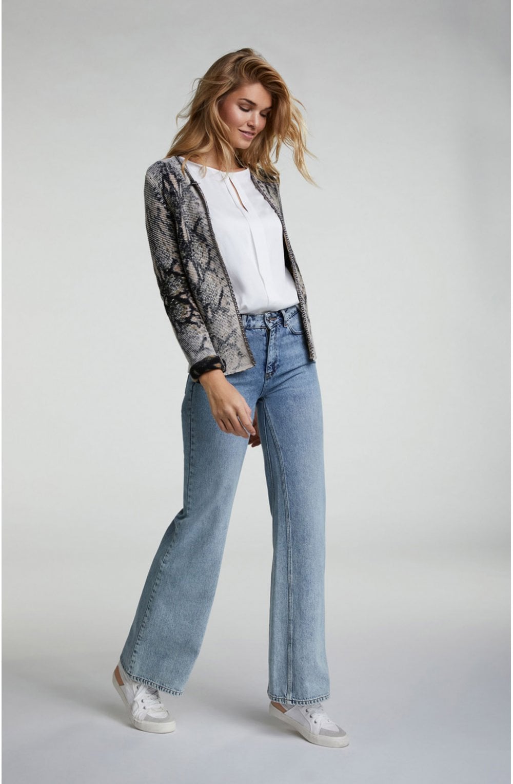 Patterned Knit Cardigan