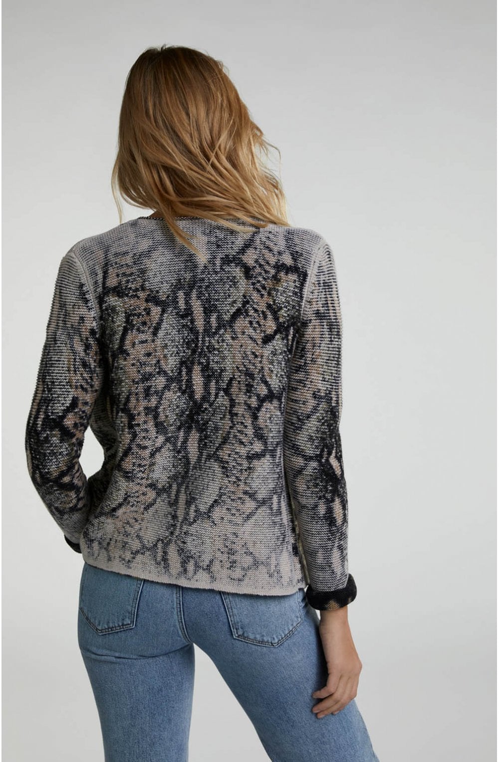 Patterned Knit Cardigan