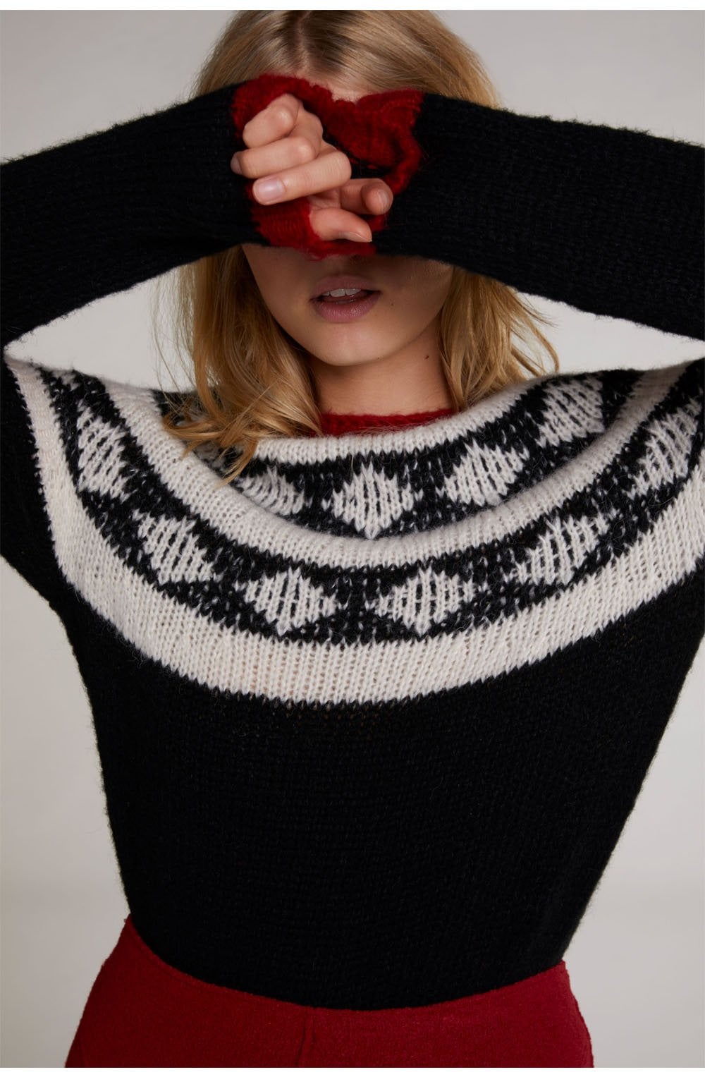 Patterned Knit Jumper