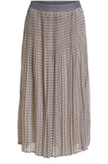 Patterned Pleated Skirt