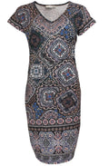 Patterned Shift Dress
