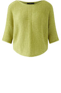 Pea Green Ribbon Yarn Pullover