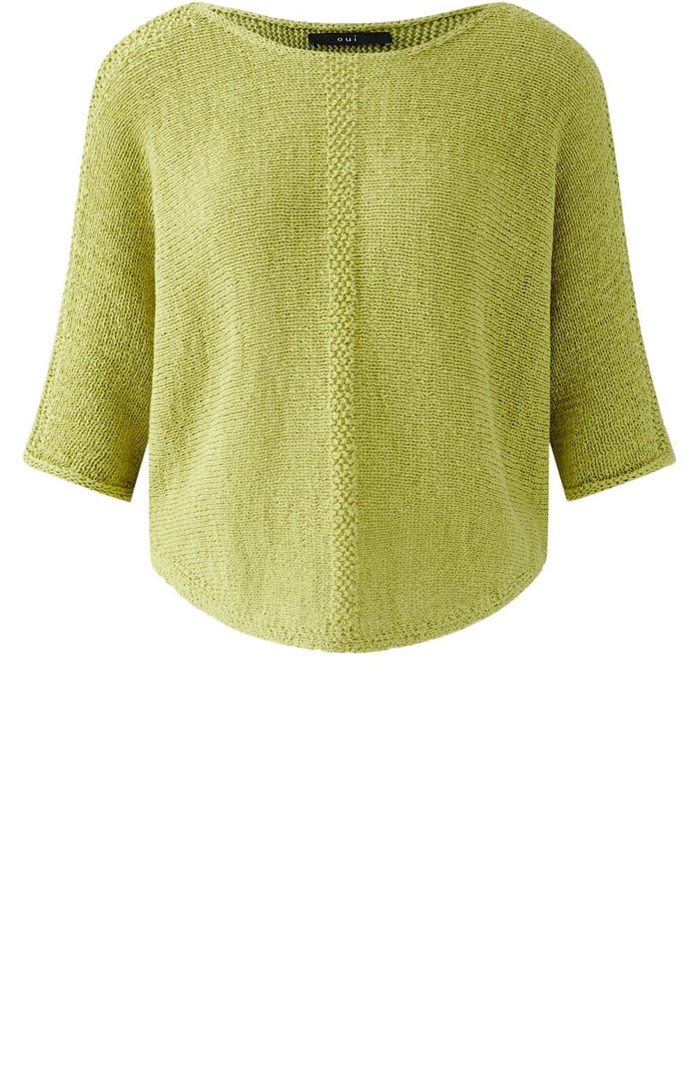 Pea Green Ribbon Yarn Pullover
