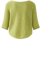 Pea Green Ribbon Yarn Pullover