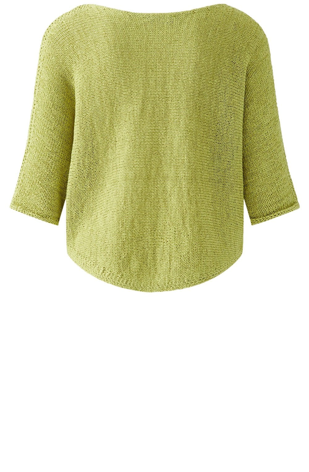 Pea Green Ribbon Yarn Pullover