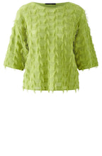 Pea Green Tonal Check Pullover