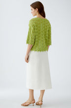Pea Green Tonal Check Pullover