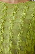 Pea Green Tonal Check Pullover