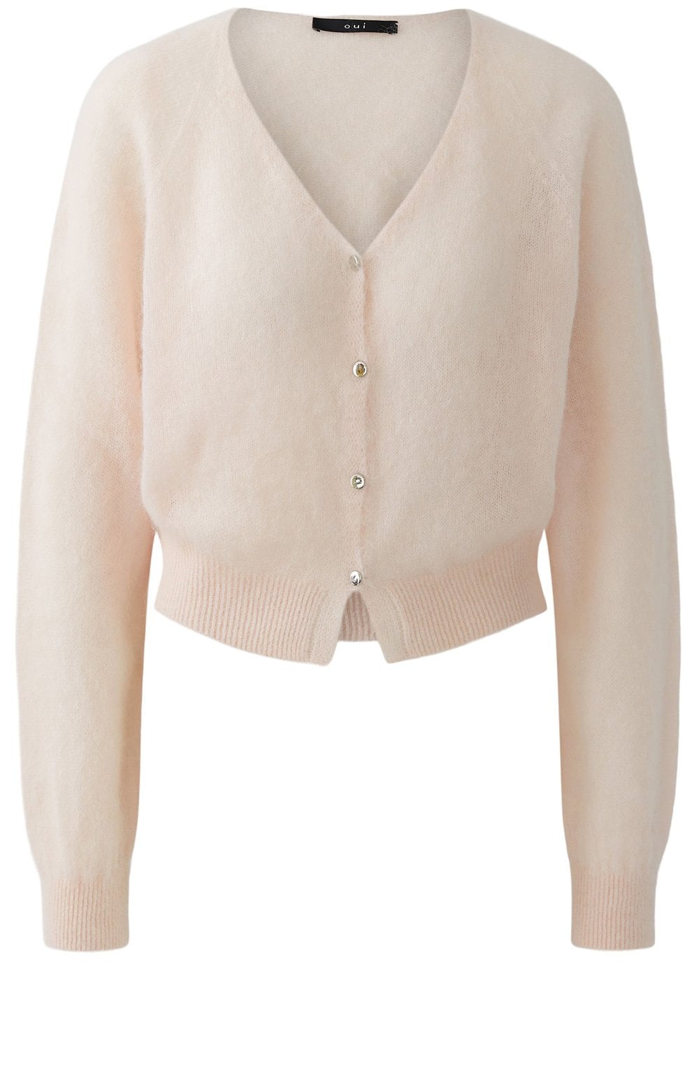 Peach whip Angel Yarn Shortened Cardigan