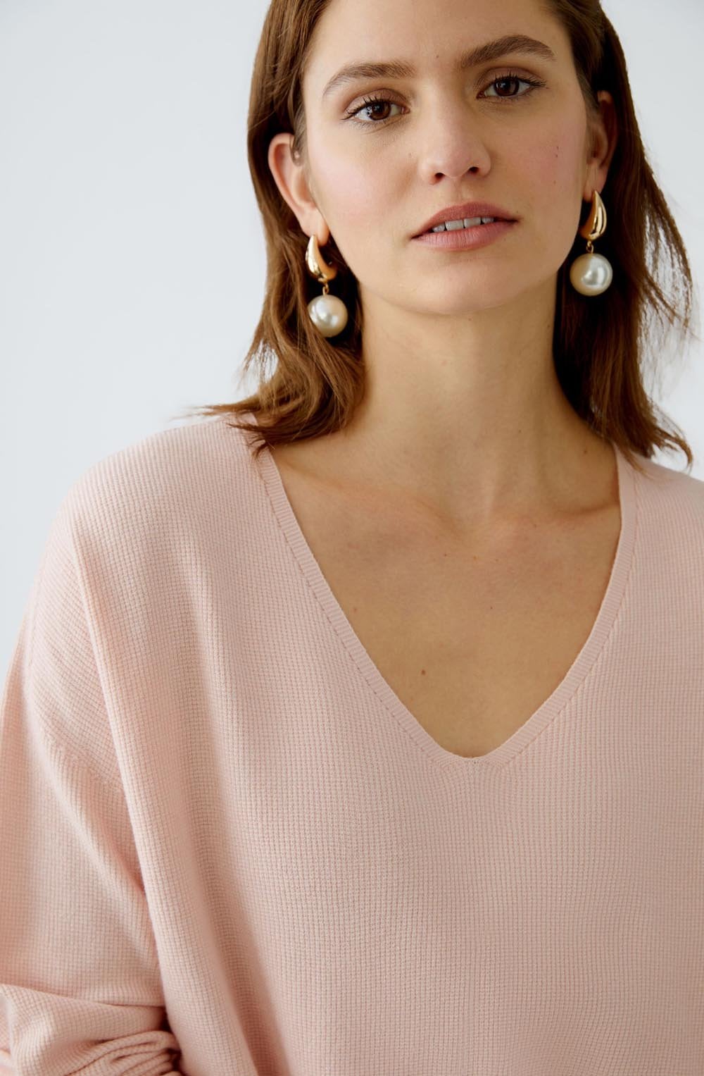 Peach Whip Batwing Jumper