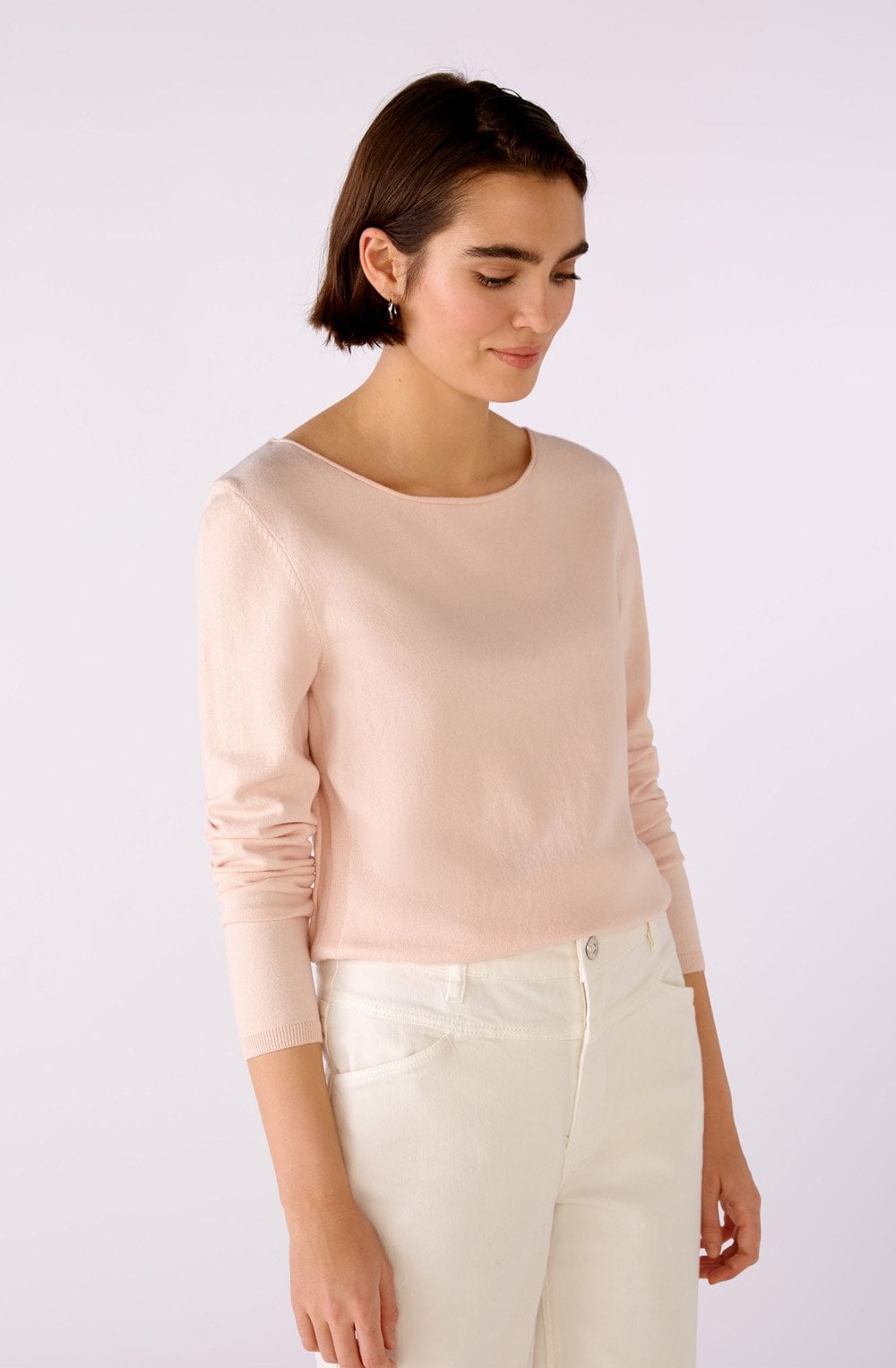 Peach Whip Fine Knit Delicate Jumper