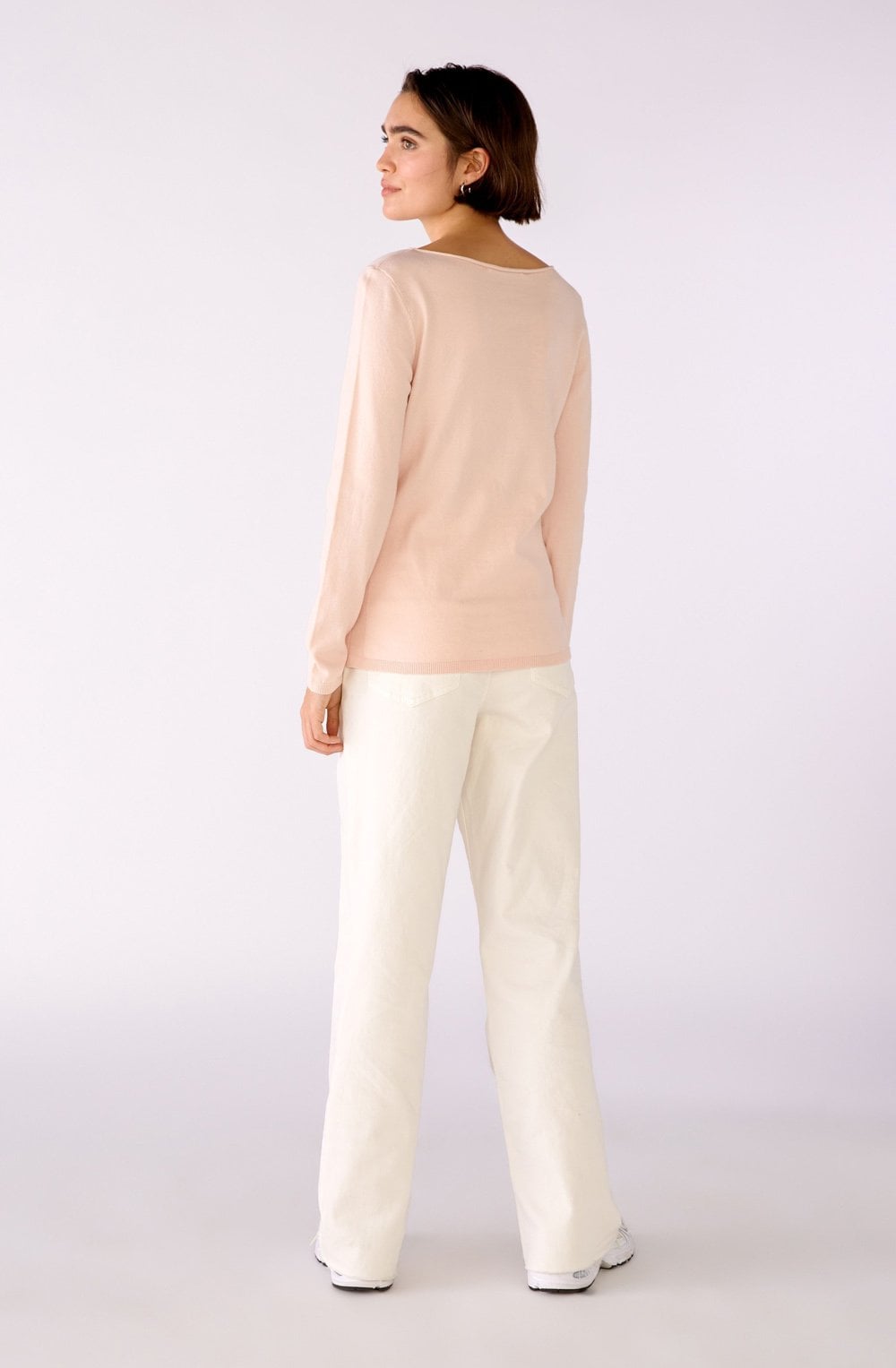 Peach Whip Fine Knit Delicate Jumper